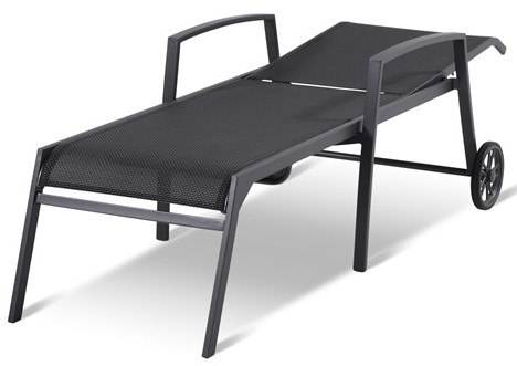 ALU vrtni Ležalnik FUSION HIGH